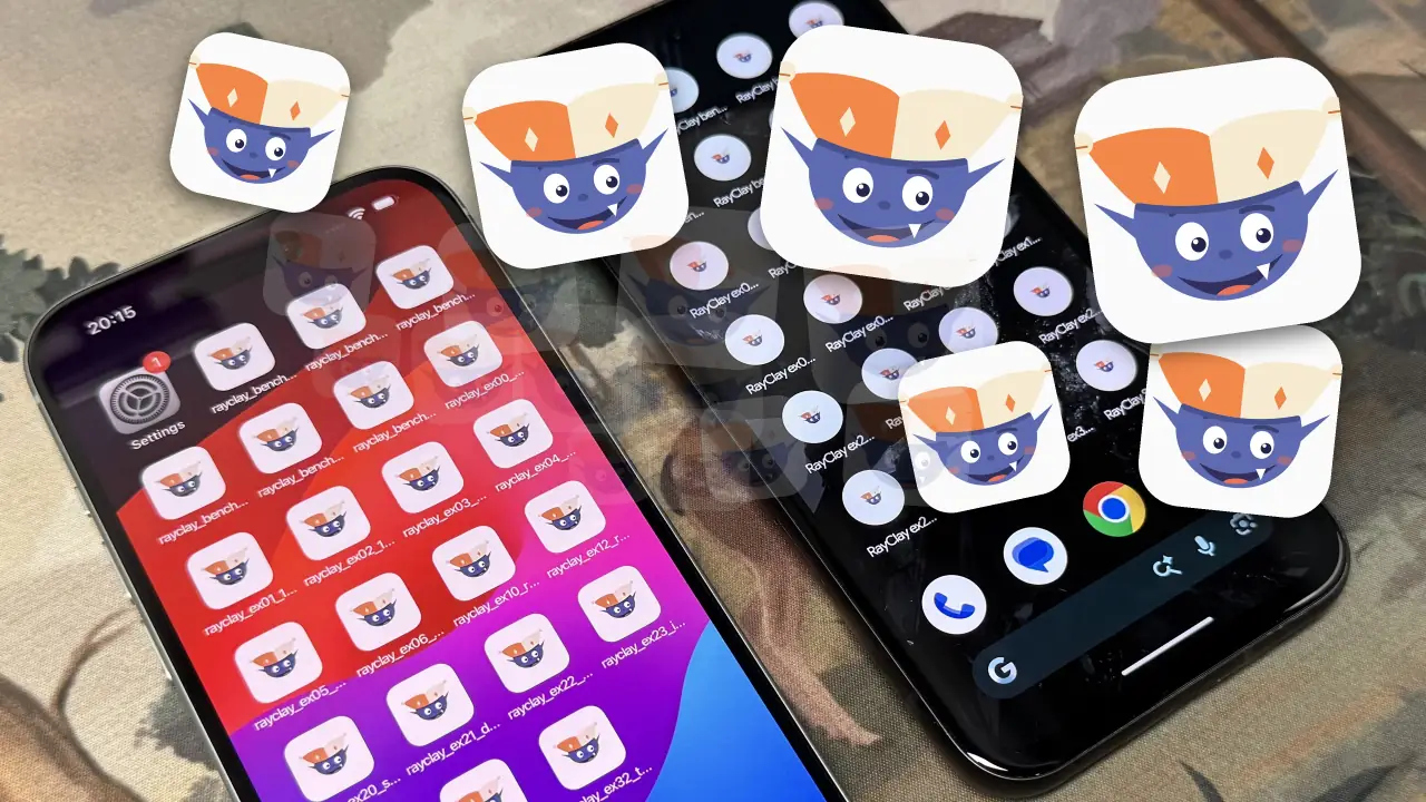 The thumbnail of the video I put my pure C GUI framework on phones