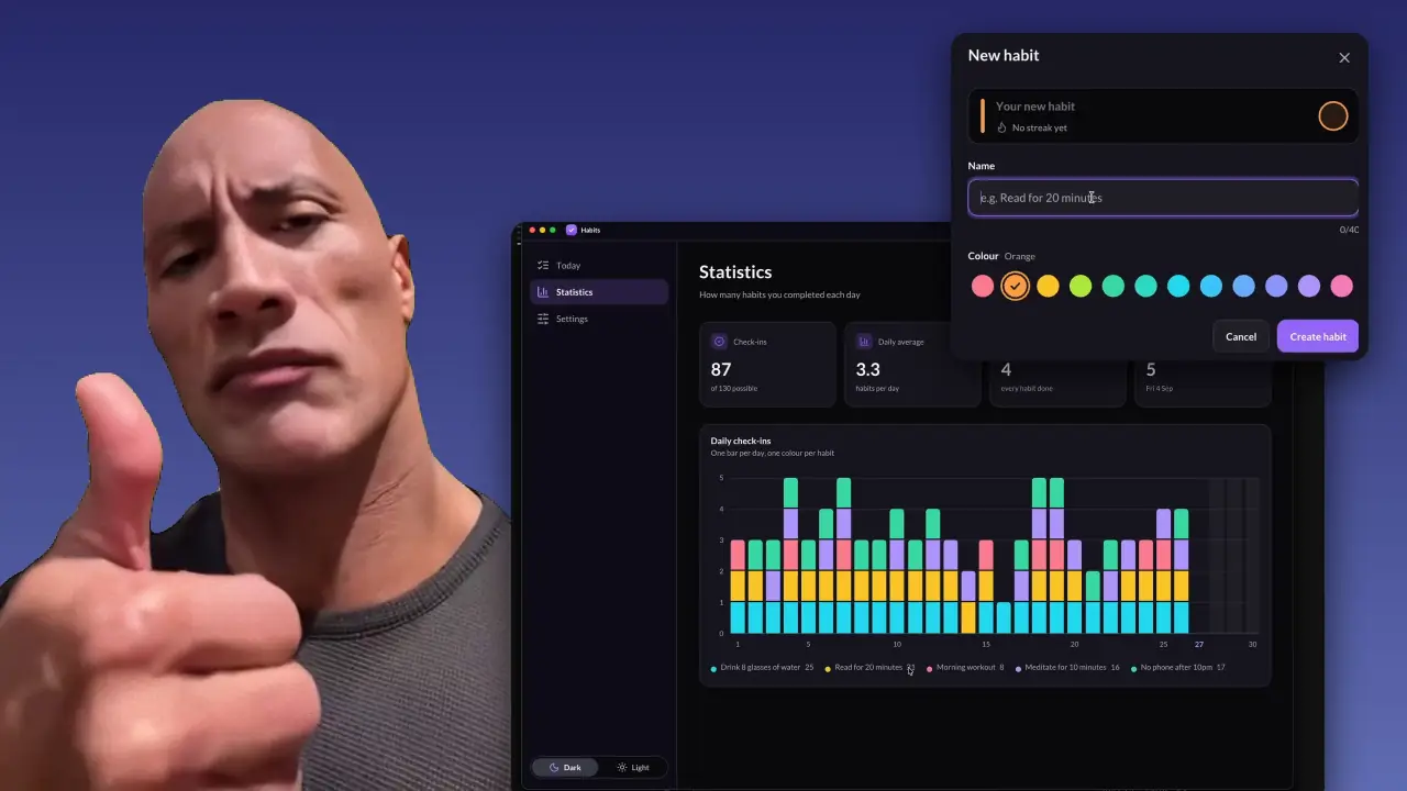 The thumbnail of the video 1shot a desktop and mobile app with AI